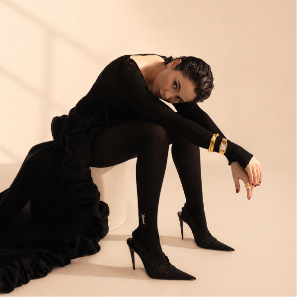 Hania Aamir wearing a luxury watch